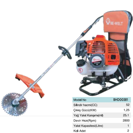 BHD 00381 BENZİNLİ SIRTTAN TIRPAN 